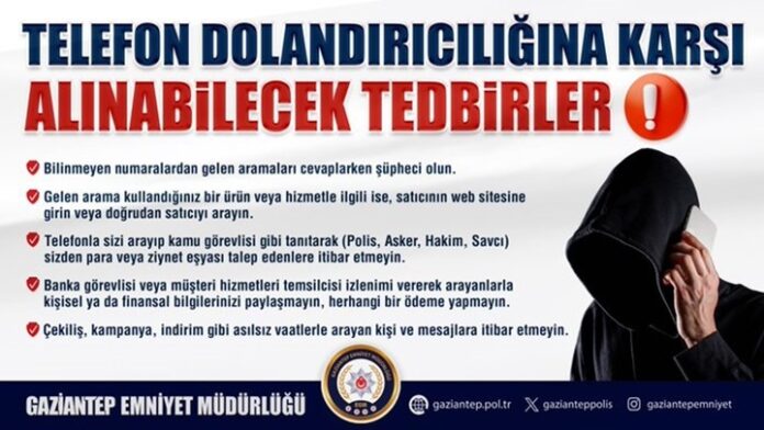 Gaziantep'te banka özel güvenlik görevlilerinin dikkati sayesinde 2 dolandırıcılık olayı engellendi