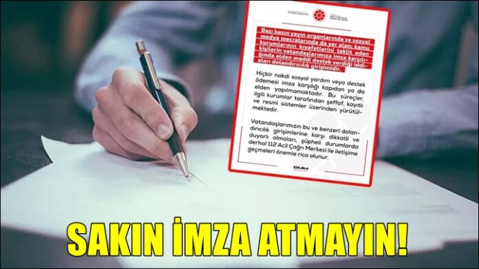 İletişim Başkanlığı vatandaşları uyardı: