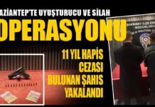 Gaziantep’te firari hükümlü yakalandı, uyuşturucu ve silah ele geçirildi!