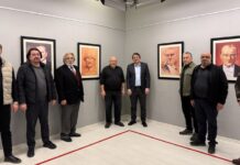 Gaziantep’te “Etem Çalışkan Çizgileri ile Atatürk Portreleri” sergisi açıldı