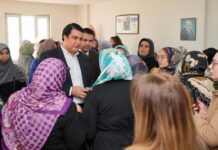 Başkan Yılmaz’dan kadınlara destek ziyareti