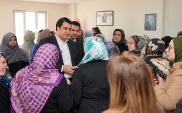 Başkan Yılmaz’dan kadınlara destek ziyareti