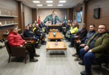 Başkan Yılmaz’dan karla mücadele eden personele övgü ve ikramiye müjdesi