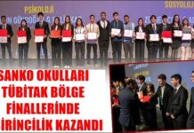 Gaziantep SANKO Okulları, TÜBİTAK bölge finallerinde önemli bir başarıya imza attı