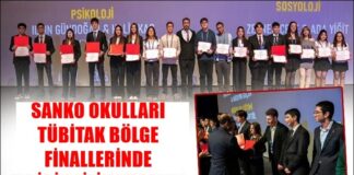 Gaziantep SANKO Okulları, TÜBİTAK bölge finallerinde önemli bir başarıya imza attı