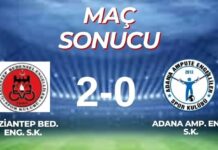 Gaziantep Bedensel Engelliler Spor Kulübü, Adana Ampute’yi 2-0’la geçti