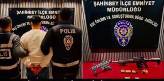 Gaziantep’te film gibi operasyon! Otomatik tabanca ve tüfekle yakalandı!