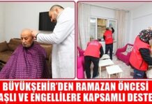 Gaziantep’te Ramazan ayı öncesi yaşlı ve engellileri mutlu eden hizmet
