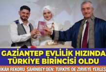 Nikah rekoru kıran Gaziantep’te evlilik oranındaki artışın lokomotifi Şahinbey Belediyesi