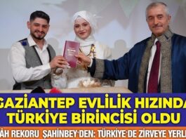 Nikah rekoru kıran Gaziantep’te evlilik oranındaki artışın lokomotifi Şahinbey Belediyesi