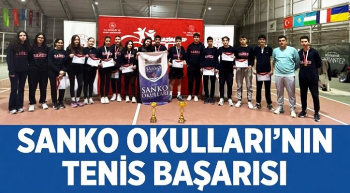 catsSANKO Okulları, Gaziantep'te tenis müsabakasına damga vurdu