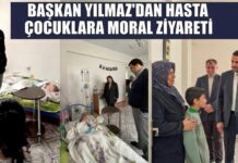 Başkan Yılmaz’dan hasta çocuklara moral ziyareti