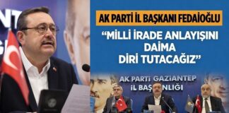 AK Parti Gaziantep İl Başkanı Fedaioğlu: “28 Şubat zihniyeti her an hortlayabilir!”
