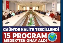 Gaziantep Üniversitesi’nin 15 programı MEDEK tarafından tescillendi