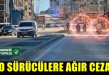 Gaziantep’te trafiği tehlikeye düşüren 3 motosiklet sürücüsüne 113 bin 355 lira para cezası uygulandı