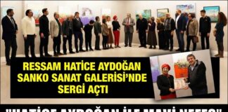 “Hatice Aydoğan ile Mavi Nefes” resim sergisi Gaziantep’te sanatseverler ile buluştu