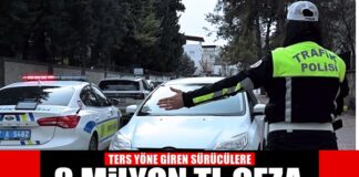 Gaziantep’te trafikte ters yönden giden sürücülere ceza yağdı