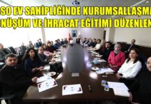 Gaziantep’te GSO’nun ev sahipliğinde işletmeler için “İhracat Eğitimi” düzenlendi