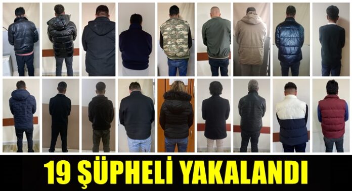 Büyük operasyon! Gaziantep'te 19 şüpheli yakalandı