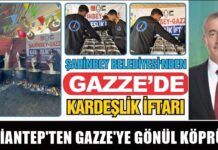 Gaziantep Şahinbey’den Gazze’de Han Yunus’a kardeşlik eli