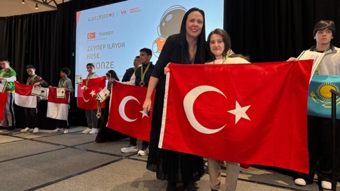 Gaziantepli Zeynep, ABD'de dünya üçüncüsü oldu