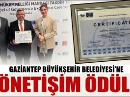 Ödüle doymuyor: Gaziantep Büyükşehir’e Avrupa’dan bir ödül daha!