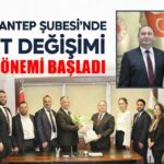 İMO Gaziantep Şubesi’nde nöbet değişimi
