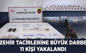 Jandarma tek tek yakaladı! Gaziantep’te 11 zehir taciri tutuklandı