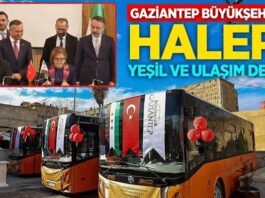 Gaziantep Büyükşehir’den Halep’e Millet Bahçesi ve ulaşım desteği