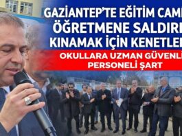 Eğitim camiası Gaziantep’te öğretmene saldırıyı kınamak için kenetlendi