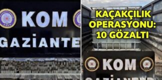 Kaçakçılara KOM darbesi! Gaziantep’te 10 gözaltı