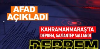 Kahramanmaraş’ta 4,7 büyüklüğünde deprem! Gaziantep ve çevre illerde de hissedildi