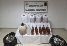 Evinde sahte alkol imalathanesi kurmuş! Gaziantep jandarması ortaya çıkardı