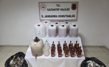 Evinde sahte alkol imalathanesi kurmuş! Gaziantep jandarması ortaya çıkardı