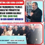 Gaziantep’te miting gibi kura çekimi! 4 bininci hak sahibi belirlendi