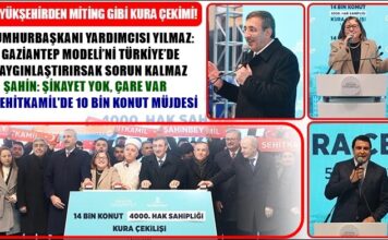 Gaziantep’te miting gibi kura çekimi! 4 bininci hak sahibi belirlendi