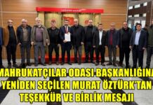 Gaziantep Mahrukatçılar Odası’nda Murat Öztürk güven tazeledi