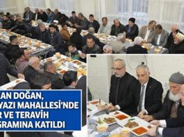 Nizip Belediye Başkanı Doğan, Yeniyazı’da iftar ve teravih programına katıldı