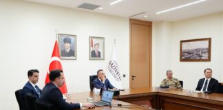 Gaziantep Valisi Çeber başkanlığında, Düzensiz Göçle Mücadele Koordine Valiler Toplantısı düzenlendi