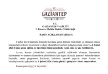 Valilik açıkladı: Gaziantep’te 6 Şubat’ta eğitime ara verilecek