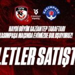 27 liradan başlıyor! Gaziantep FK-Kasımpaşa maçı biletleri satışa çıktı