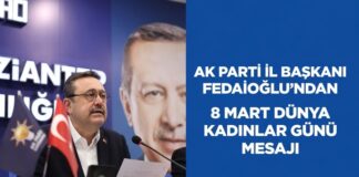 Fedaioğlu: “Güçlü kadın güçlü Türkiye demektir”