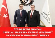GTB başkanlarından “İstiklal Marşı’nın kabulü ve Mehmet Akif Ersoy’u anma günü” mesajı