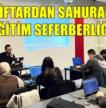 Gaziantep’te gençler iftardan sahura teknolojiyle buluşuyor