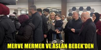 Merve Mermer, oğlunu hayır işlerinde yetiştiriyor