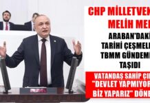 CHP Gaziantep Milletvekili Meriç, Araban’daki tarihi çeşmeleri soru önergesiyle TBMM’ye taşıdı