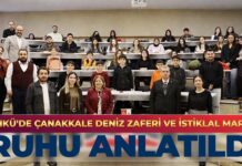 Gaziantep HKÜ’de Çanakkale Deniz Zaferi ve İstiklal Marşı Ruhu anlatıldı