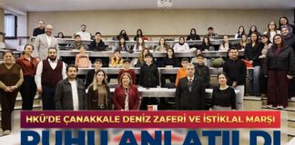 Gaziantep HKÜ’de Çanakkale Deniz Zaferi ve İstiklal Marşı Ruhu anlatıldı