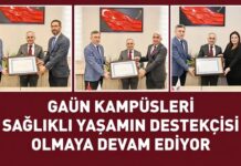 Sağlık Müdürlüğünden Gaziantep Üniversitesi’ne “sağlıklı yaşam” belgesi