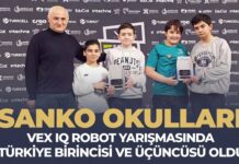 Gaziantep SANKO Okulları VEX IQ Robot Yarışması’nda Türkiye birincisi ve üçüncüsü oldu